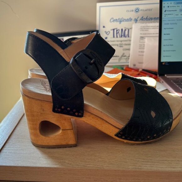 Dansko Retro Wooden Sole Sandals - Picture 2 of 3
